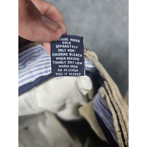 Cremieux Pants Mens 33x30 Brown Corduroy Cotton Straight Leg Casual Chino - Picture 8 of 8